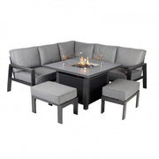 Supremo Leisure Melbury Square Corner Firepit Set