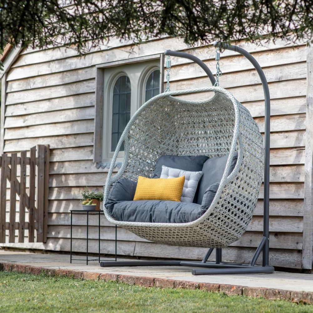 Bramblecrest Monterrey Double Hanging Cocoon Dove Grey — Newbank Garden