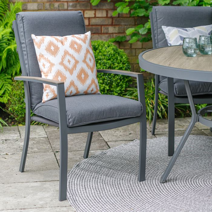 LG Outdoor Monza 4 Seat Dining Set With 2.5m Parasol