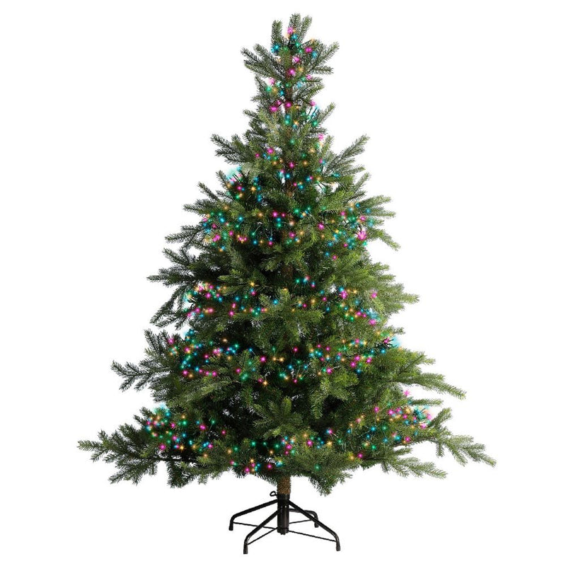 Lumineo Plug In Christmas Lights (Mains Powered) – Multicolour LED Cluster String Lights