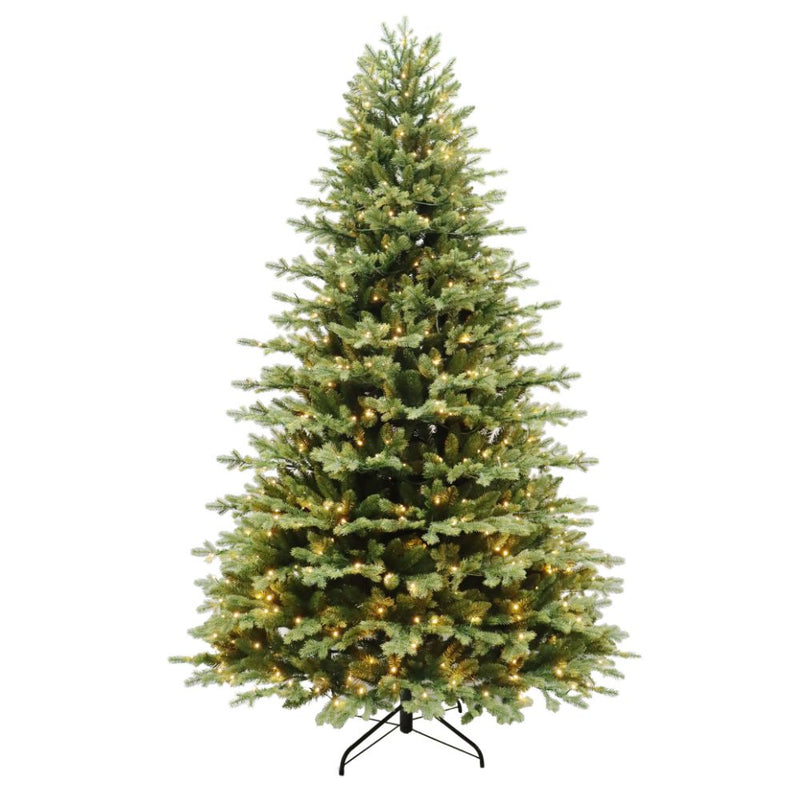 Grand Aurora 7.5ft Prelit Artificial Christmas Tree with Dual Colour Lights