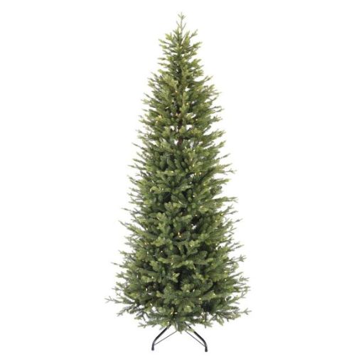 Puleo 6.5ft Northern Fir Slim Pre-lit Artificial Christmas Tree
