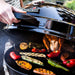 Charbroil KETTLEMAN - open with food cooking
