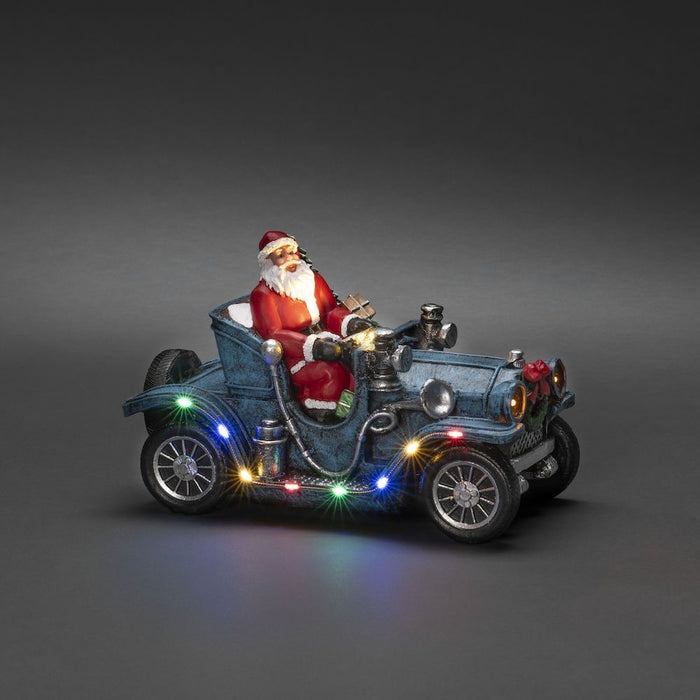 Santa In Car LED Christmas Scene