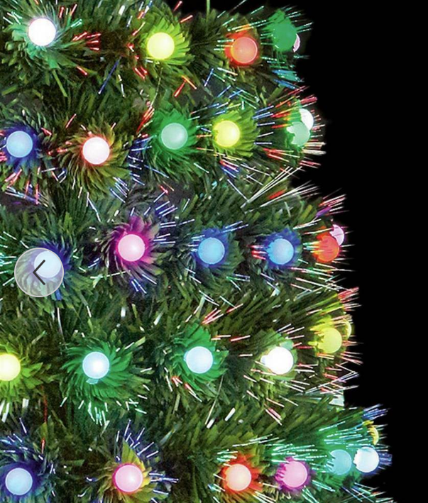 Premier 80cm Light Ball Colour Changing Fibre Optic Christmas Tree
