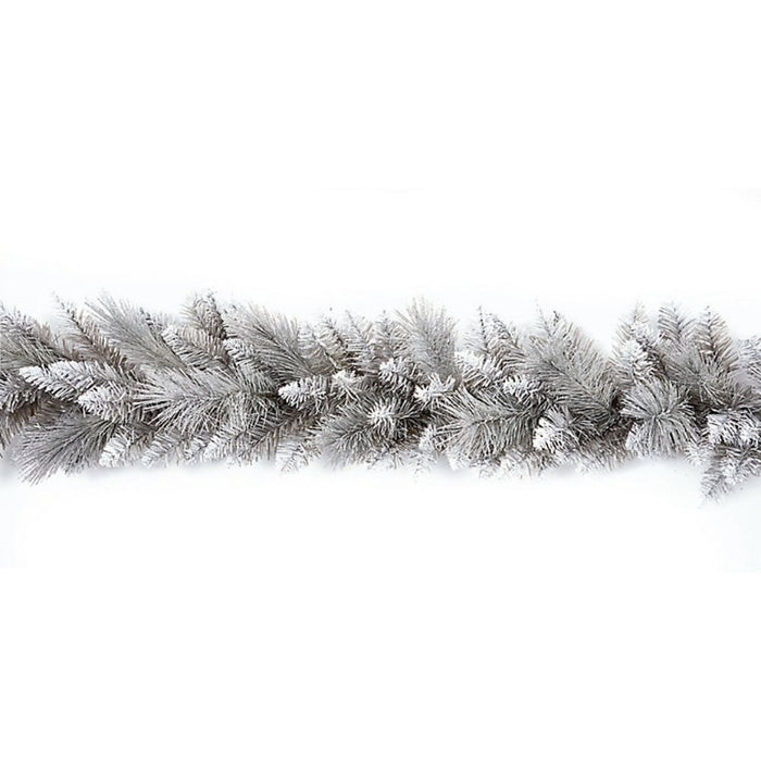 Premier 1.8m Silver Tip Glitter Christmas Garland