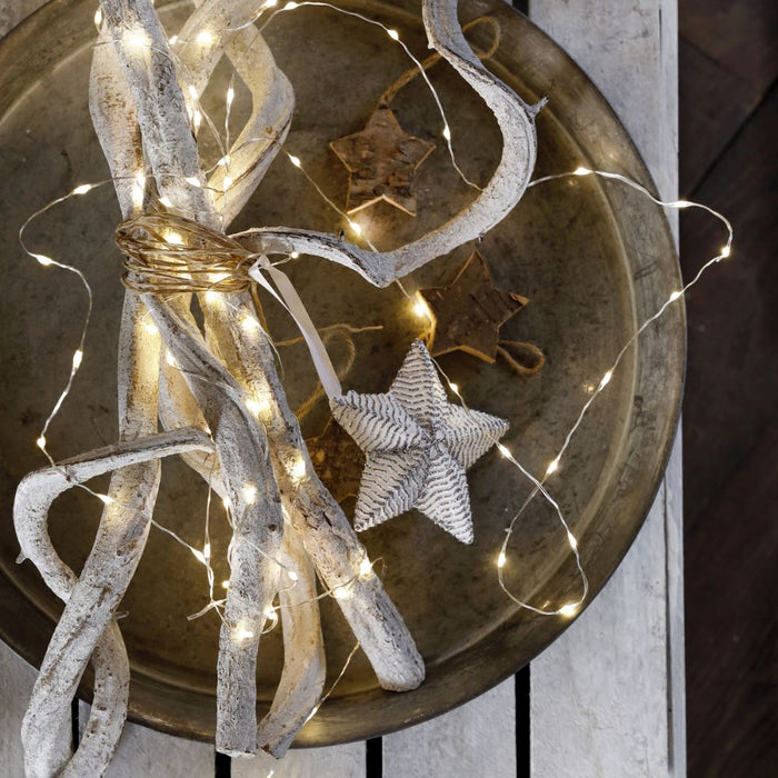 Lumineo 100 LED String Lights Warm White - Silver Wire