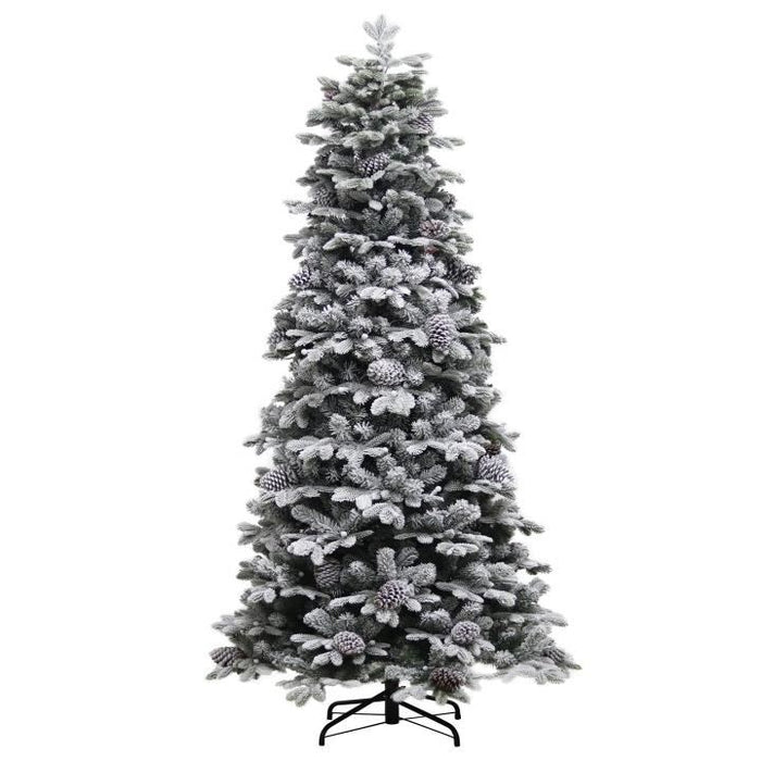 Puleo Snowy Yukon Slim 7.5ft Artificial Christmas Tree