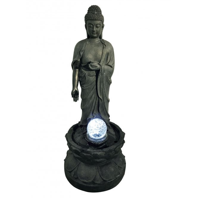 Hamac Standing Buddha Crystal Ball Water Feature