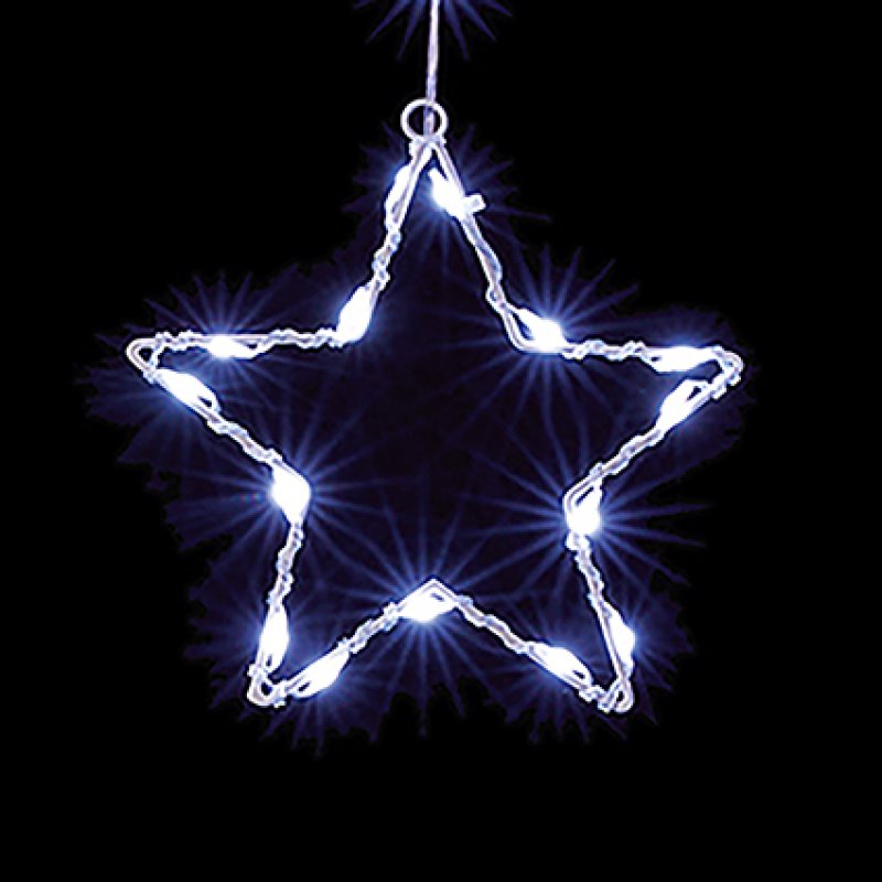 Premier 1.2m x 1.2m Cool White LED Star Curtain Light Cool White LED