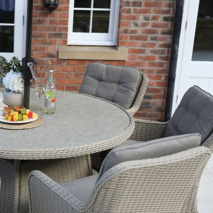 Supremo Cassano 6 Seat Round Dining Set