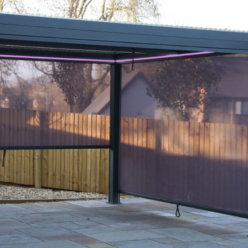 Supremo Belfort 3m x 4m Pergola w/LED's & Screens