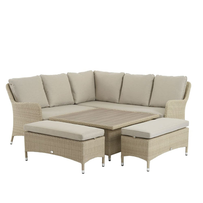 Bramblecrest Tetbury Square Sofa with Adjustable Table & 2 Benches