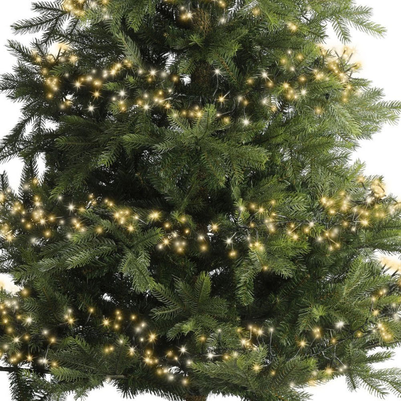 Lumineo Plug In Christmas Lights (Mains Powered) – Warm White/Classic Warm LED Cluster String Lights
