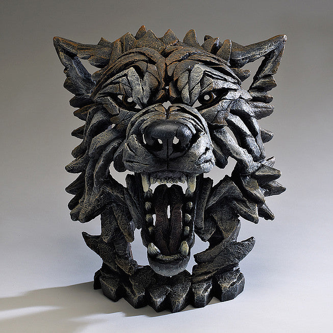 Edge Sculpture Wolf Bust