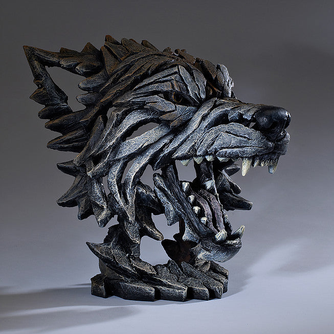 Edge Sculpture Wolf Bust
