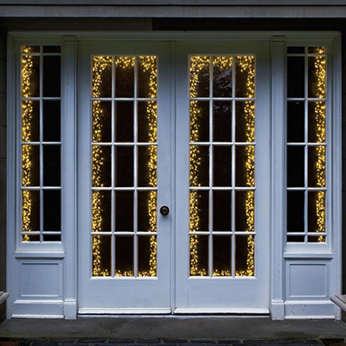 Multi Action LED Cluster Lights Vintage Gold - Clear Cable